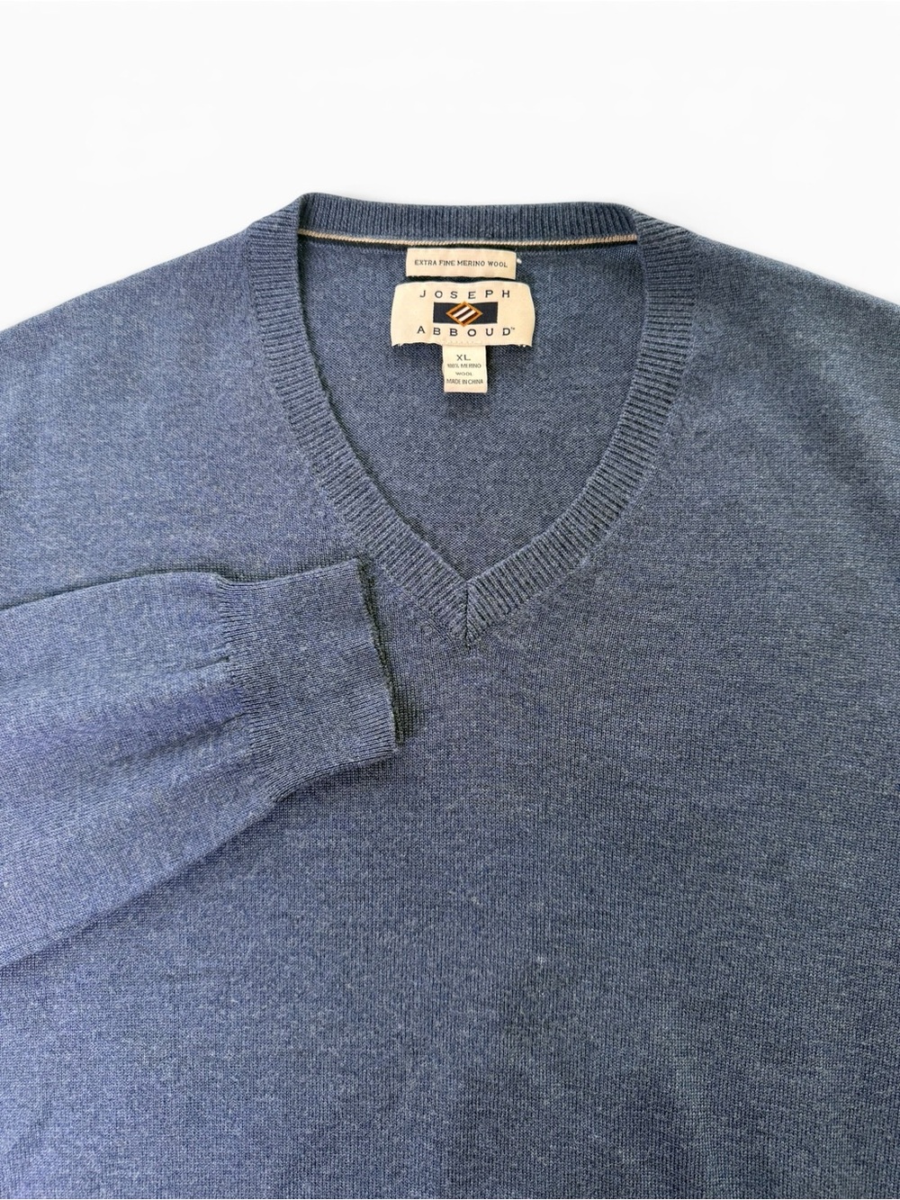 Joseph Abboud Merino Wool V-Neck Sweater Men’s XL